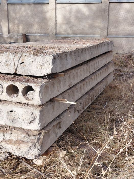 Плиты перекрытия Б/у 5,9;6,3 плиты ребристые, заборные, стеновые,фермы