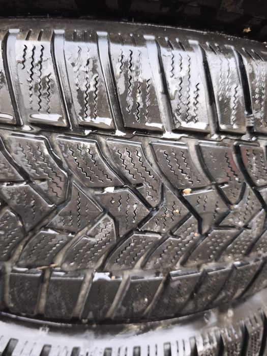 Vand jante aliaj 5x112 cu anvelope iarna dunlop 215/60/16 dot 2022
