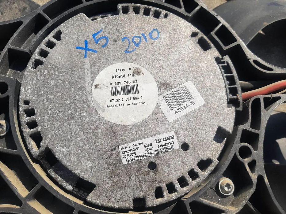 electroventilator bmw x5 e70 x6 e71 3.0 d  850974602  673275946089 6726053101