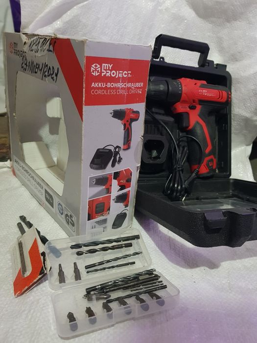 Mașină de găurit și insurubat cu  acumulator, marca My Project, tensiune 12 V  Li- Ion