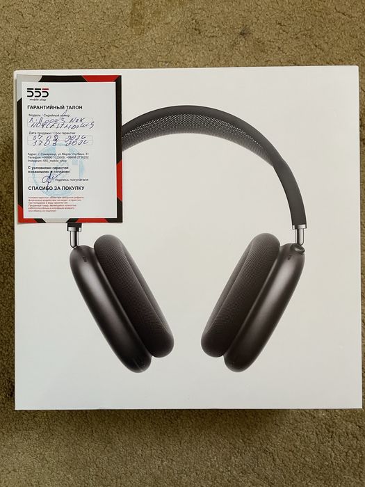 Беспроводные наушники с микрофоном Apple AirPods Max «Серый космос»