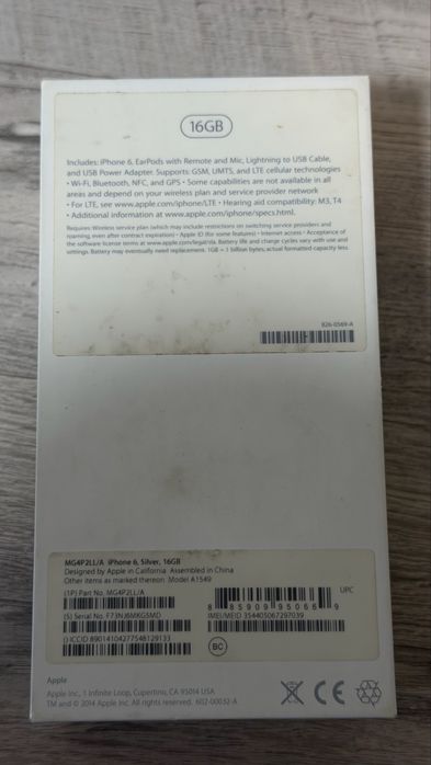 Iphone 6 silver 16 gb