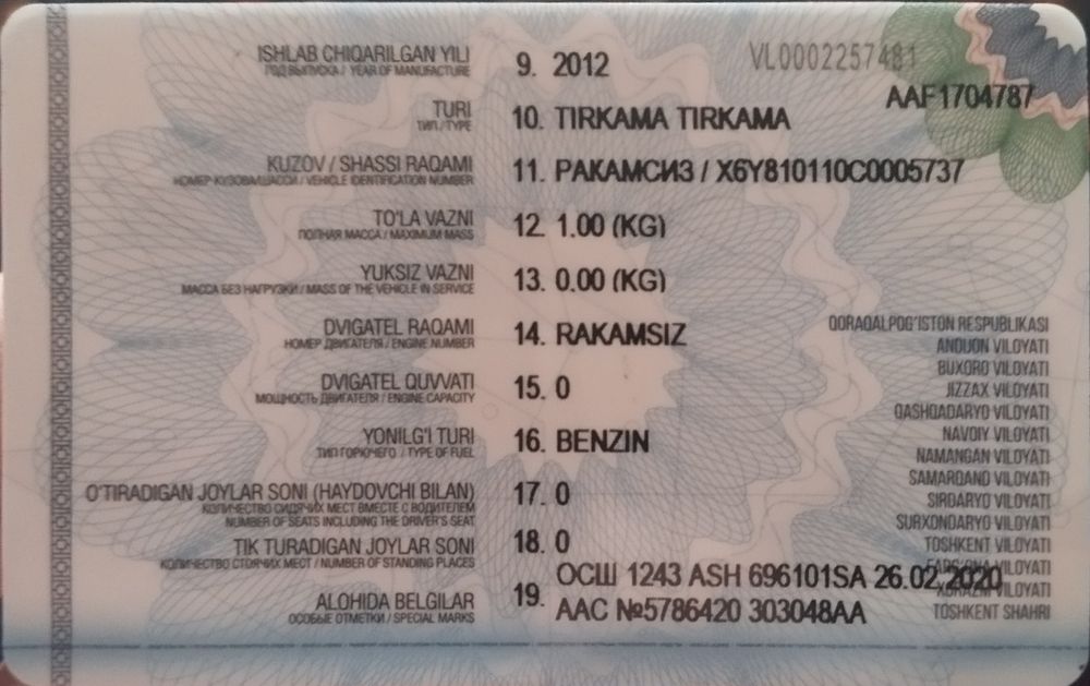 Прицеп yangi xolatda