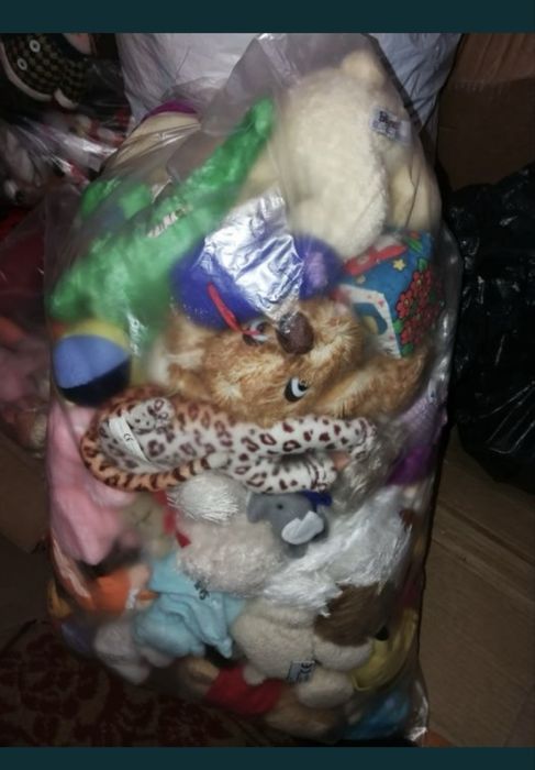 Jucarii din plus SH la sac diverse animale, mascote, kg en gros