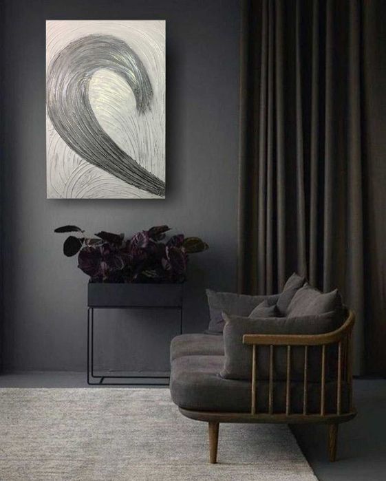 Абстракция, акрил, размер 90х60