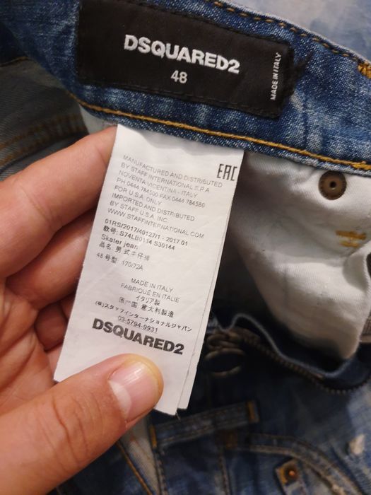 Blugi Dsquared2 Originali albastri marimea 48 s74lb0114