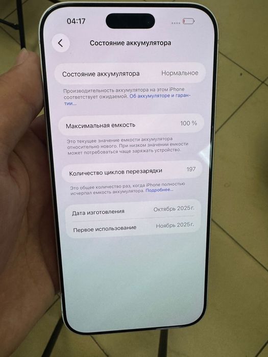 17 pro max 256 gb EAC