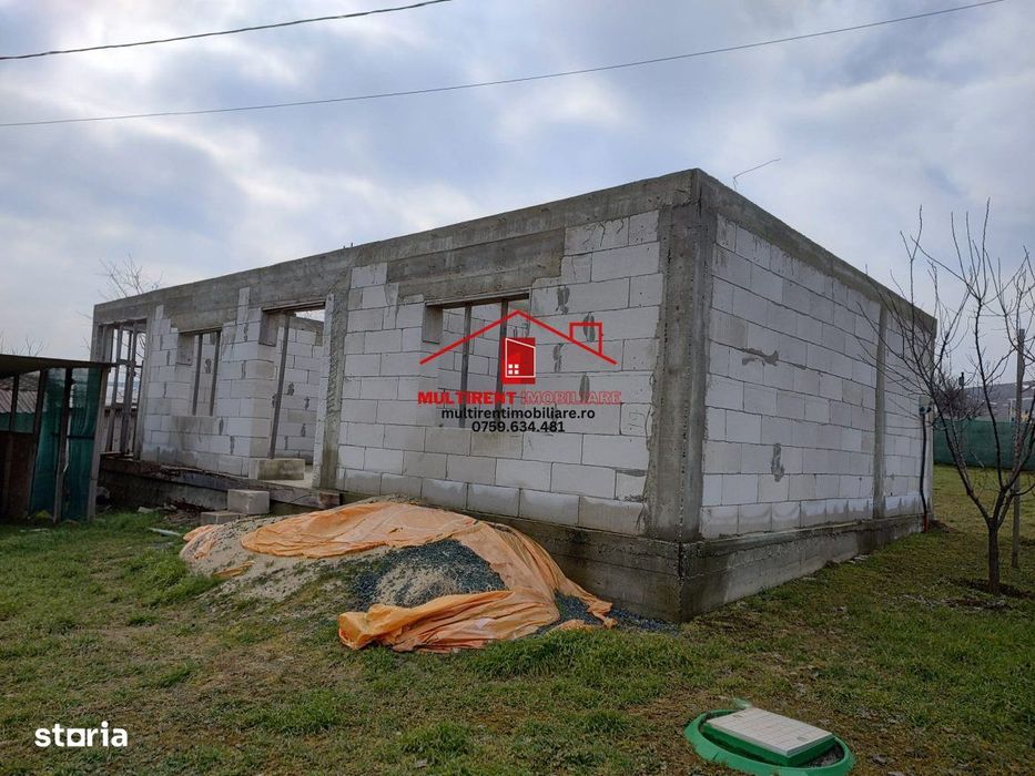 Somova - Casa in constructie din BCA pe  teren 451 mp !