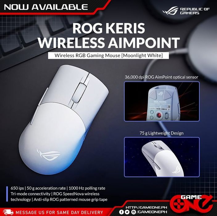 Asus Rog Keris Wireless Оригинал Aimpoint  Беспроводная мышка/мышь