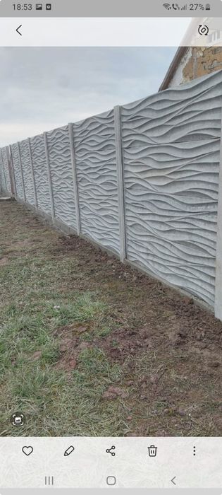 Gard Beton gri sau alb