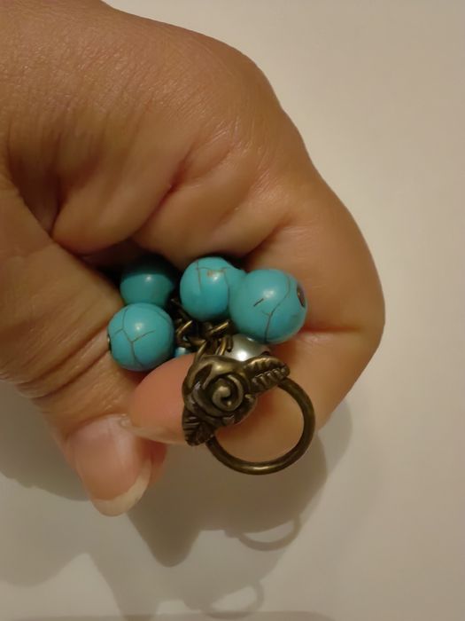 Браслет, бирюза, жемчуг.