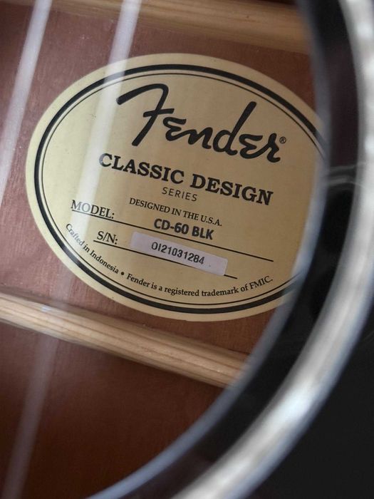 Chitara Fender CD-60 BLK