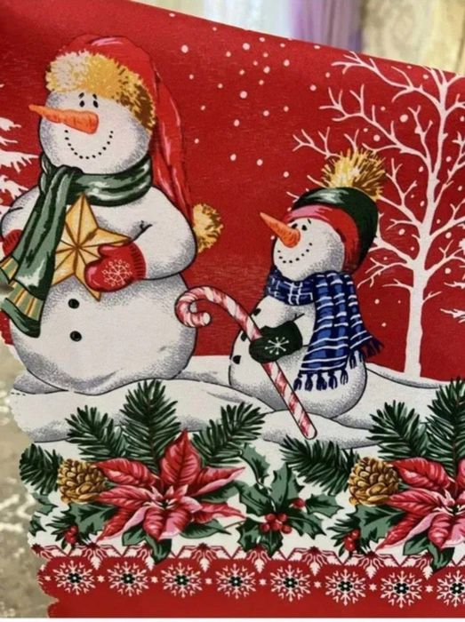 Скатерть новогодняя.Размер 150×220