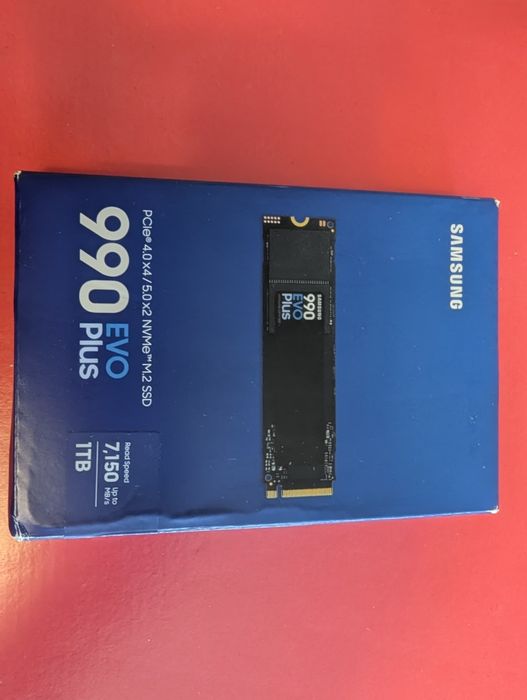 НОВ | 1TB Samsung 990 EVO Plus | NVMe SSD диск Gen4 | скорост до 7150 MB/s | формат M.2 2280