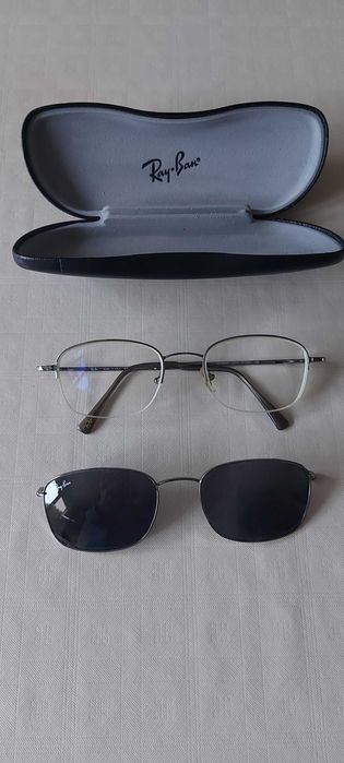 Рамки Ray Ban + клипс за слънце