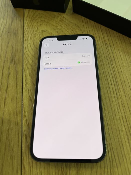 Бартер iPhone 13 Pro 128gb graphite 100% BH