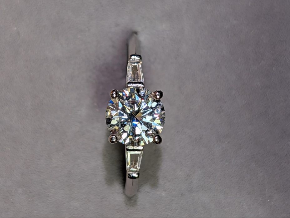 Inel Moissanite 1.0 CT VVS1 Argint S925