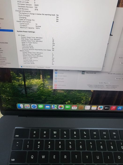 Macbook Air M3 15dyum (2024)  16GB/512GB midnight blue yangi sotilladi