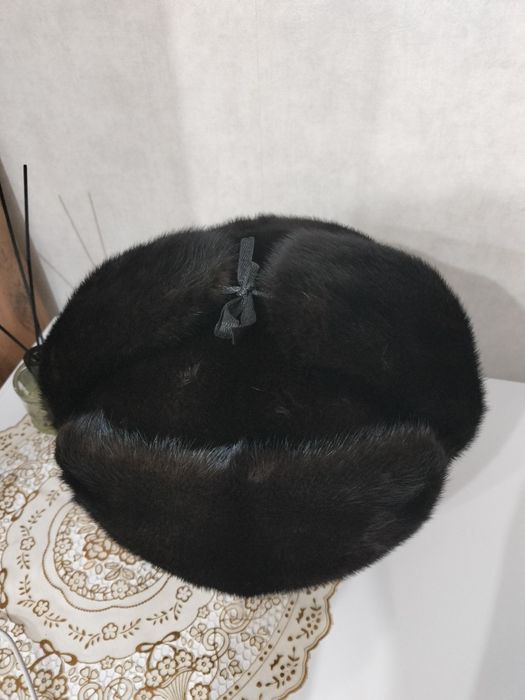 Шапка ушанка норковая