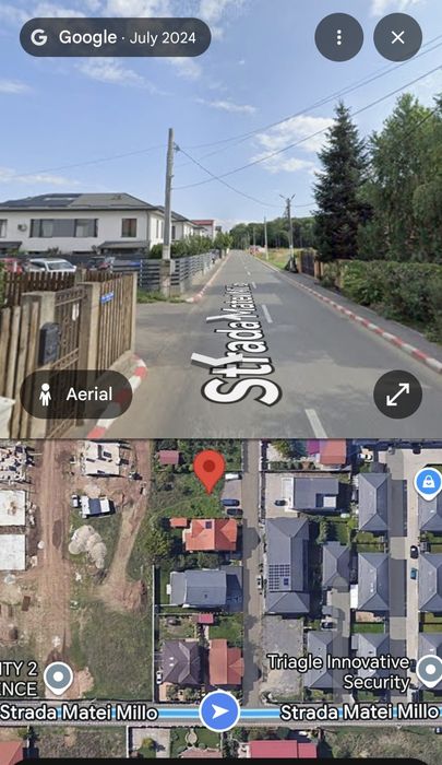 Proprietar teren 500mp  Str. Matei Millo, Pipera-Voluntari, intravilan, deschidere 16ml la asfalt, cu toate utilitatile, situat intre vile finalizate