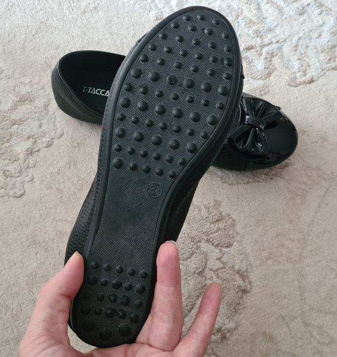 Женский балетки черный