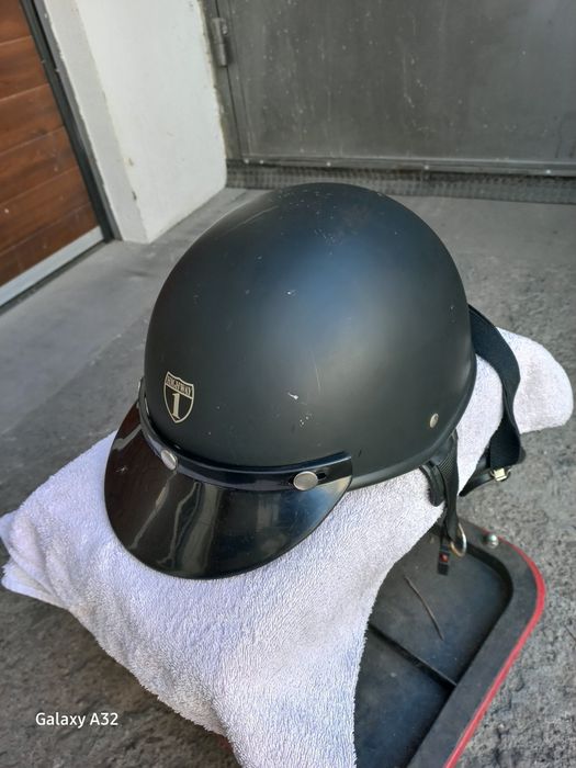 Мото каска половинка с очила