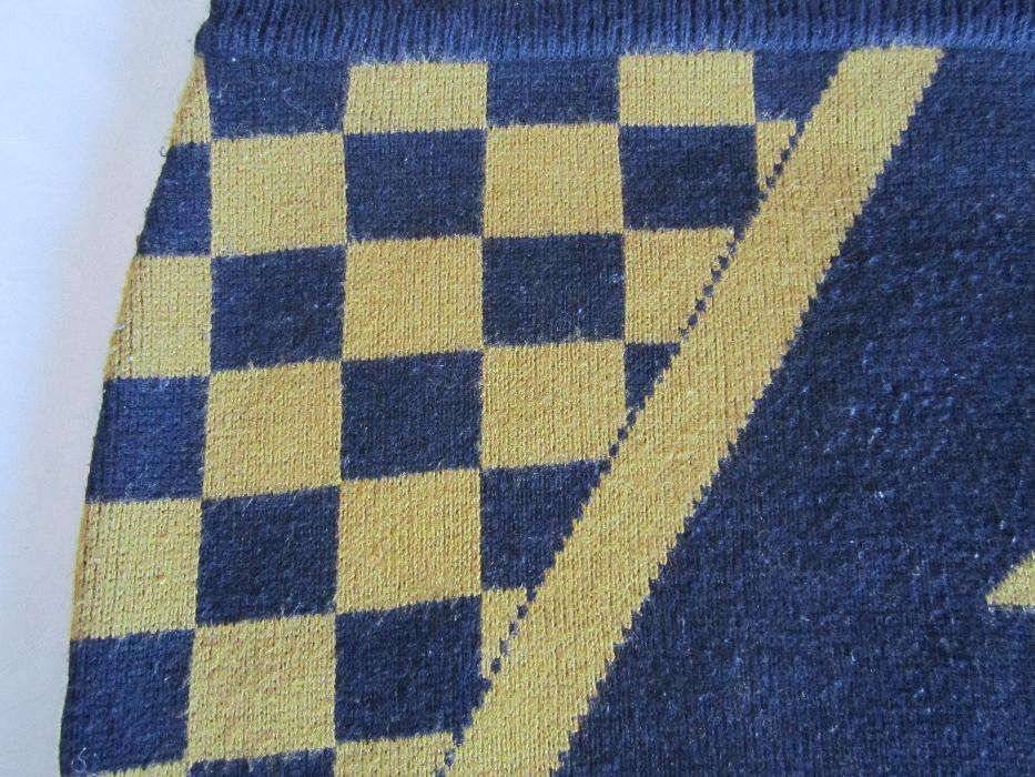 Fusta mini negru / mustar tricotata, marimea, 40