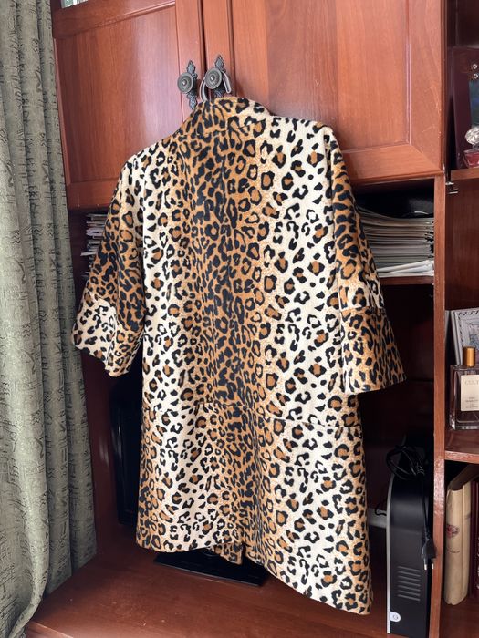 леопардовое пальто