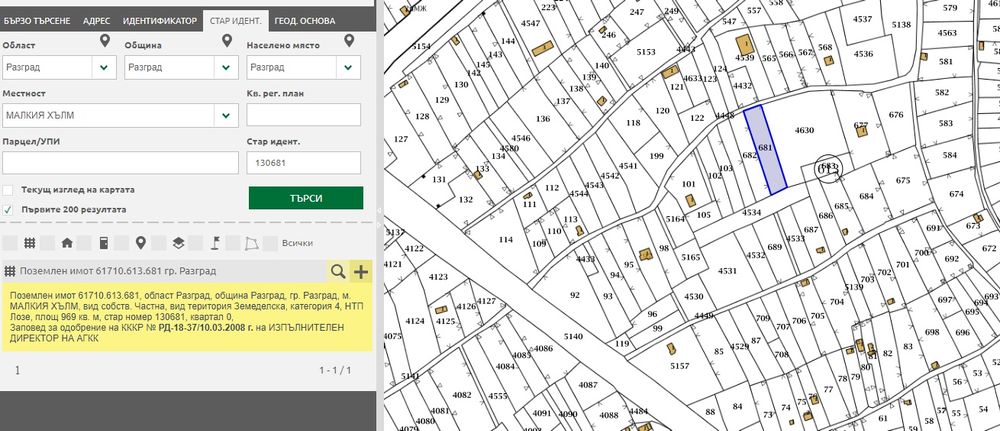 Продава се Парцел в Варна, м-т Пчелина - 969 кв.м за 11 €/кв.м - Снимка #2