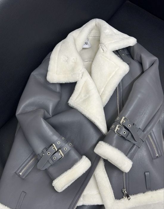 Дубленка Зара эко шуба