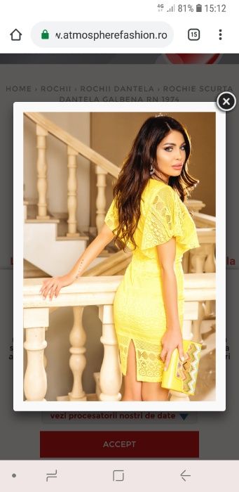 Rochie cu dantelă