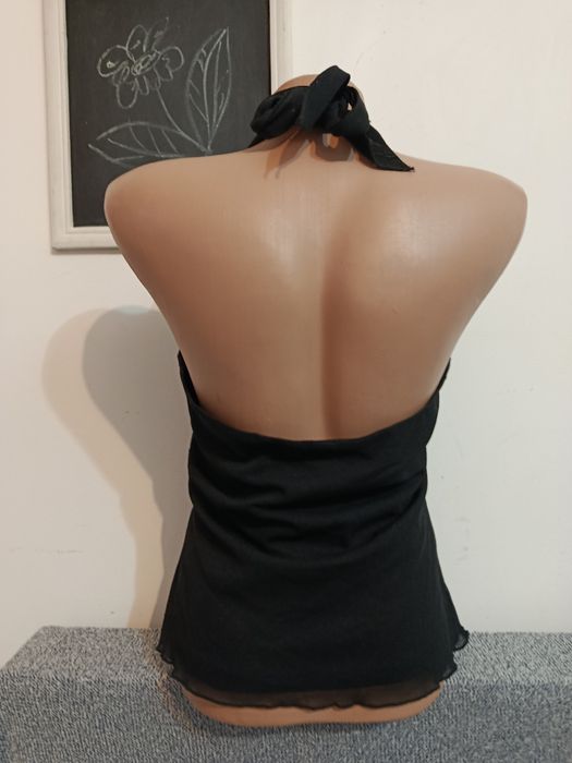 Bluza sexy Oasis cu flori și paiete gen anii 2000 mărimea M 38