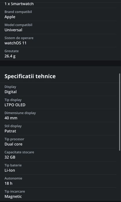 Apple watch SE 2024 40mm Starlight Aluminium GPS