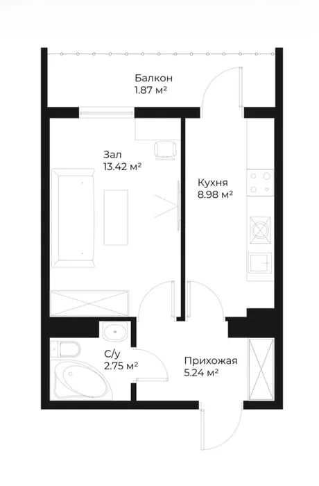 ЖК Assalom Sohil 1 комнатная 31м2 Евроремонт golden House Узбум, !!