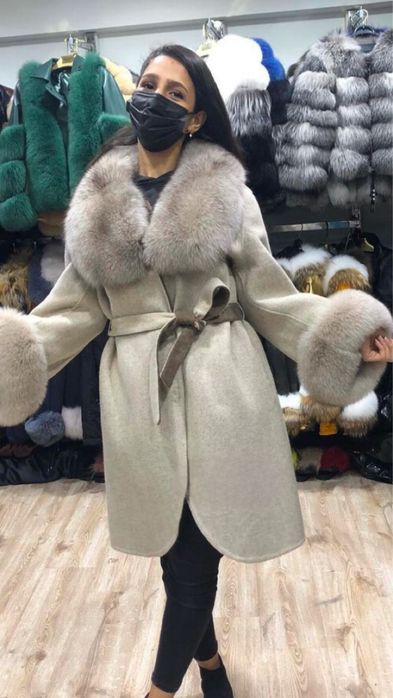 Палто от Алпака и лисица
