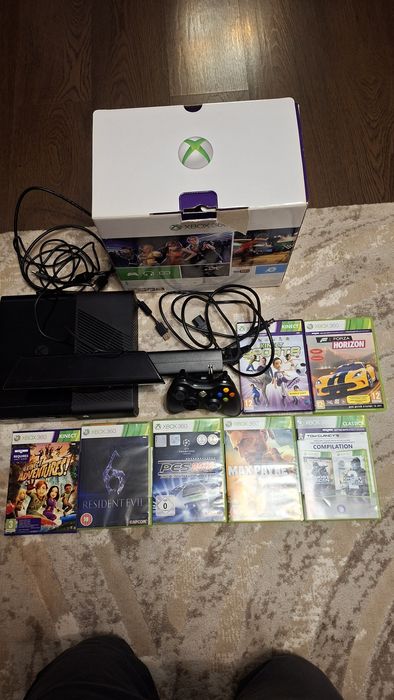 Xbox 360 , kinect, 1 joystick si 7 jocuri