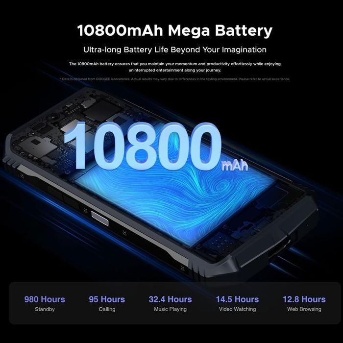 Telefon Mobil Rezistent Doogee S118, RAM 20GB+512GB. Octa Core, FHD