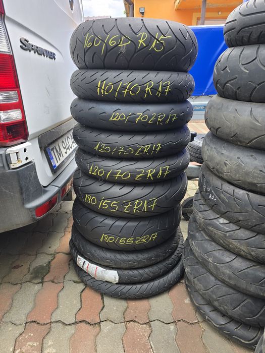 Anvelope Moto  Diferite   Dimensiuni  si Mărci Stare Impecabilă.