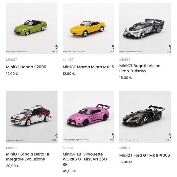 Matchbox, MiniGT, Sparky, Tarmac Works, Tomica, Welly (1:64 нови)