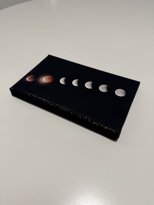 Tablou Canvas - printat pe panza, fazele eclipsei lunare