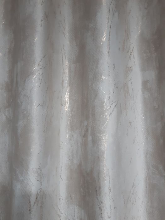 Draperie catifea groasa bej cu auriu noua