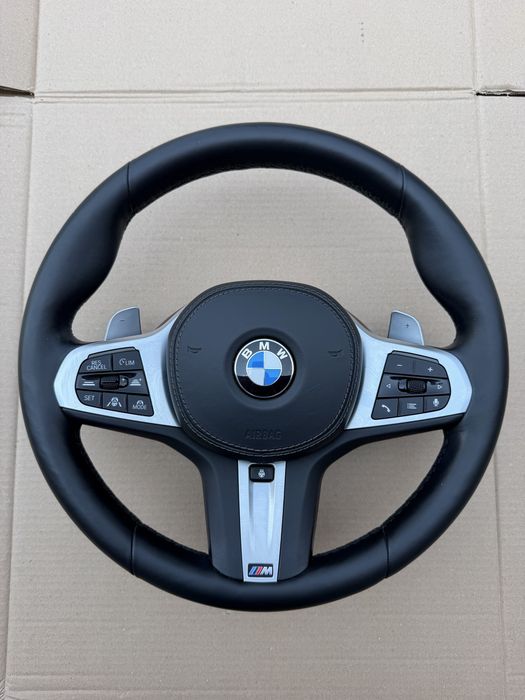 Volan + Airbag BMW Seria 5 G30 G31, Seria 7 G11 G12, X5 G05, X6 G06, X7 G07 M : Incalzire / Vibratii / Padele