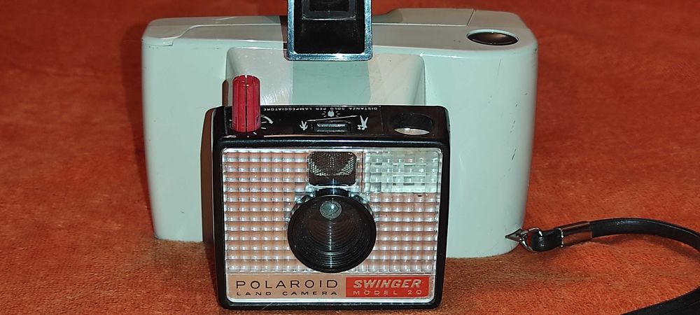 aparat foto de colectie - polaroid land camera swinger model 20