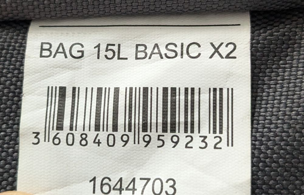 Geanta dubla pentru bicicleta - 2x15L