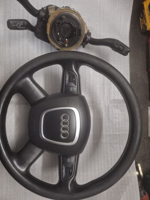 Volan complet cu comenzi + maneta tempomat spira Audi a4 b6 b7
