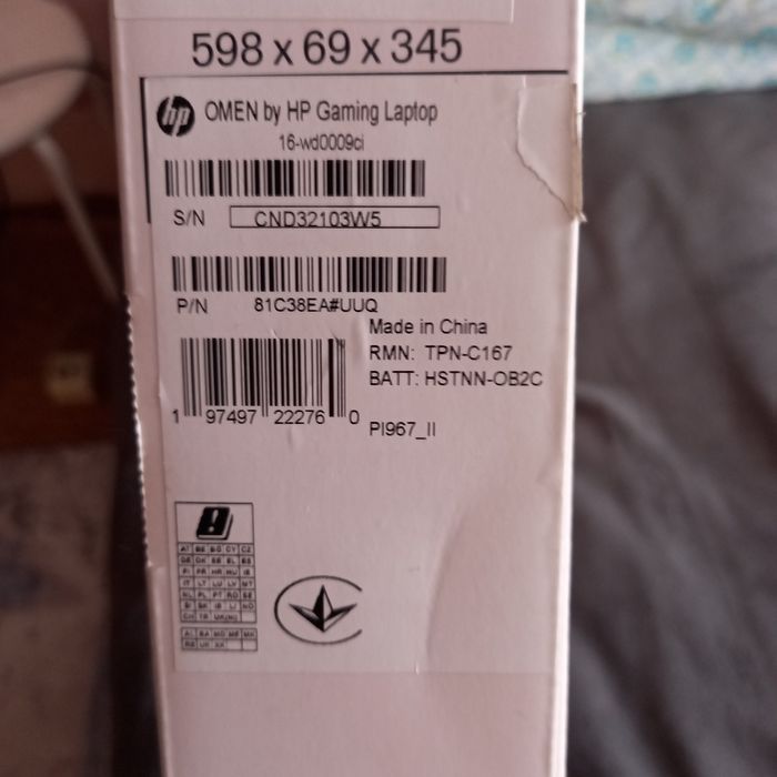 Ноутбук HP Omen 16-wd0009ci
