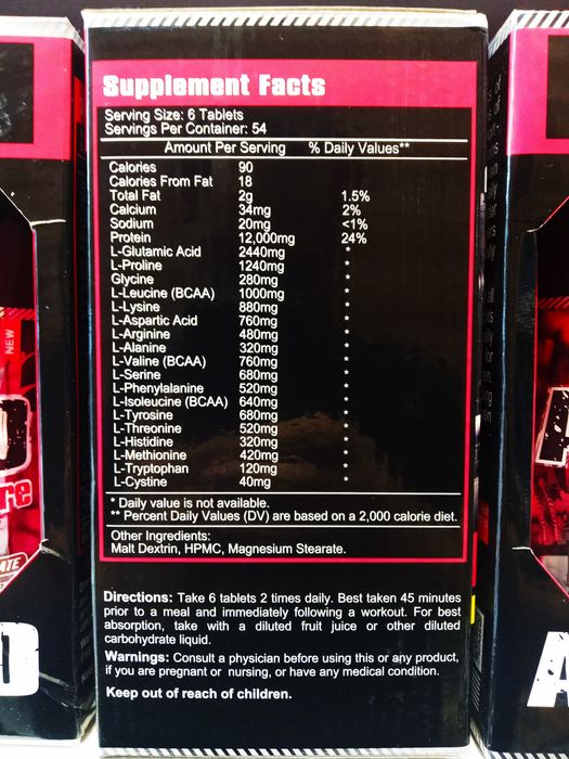 Amino Hardcore от Mega Sport 325 таблеток амино.