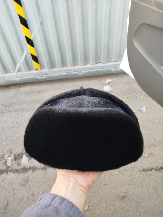 Шапка ушанка норковая