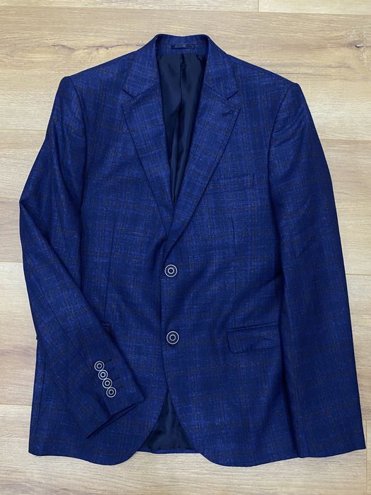 Пиждак TUGI подростковый синий в клетку