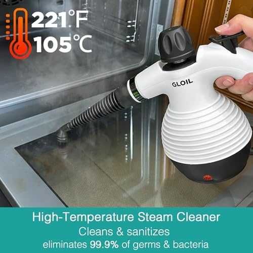 Нов Комплект Еко Парочистачка 105°C Пара 1050W Мощност Уред за чистене дом